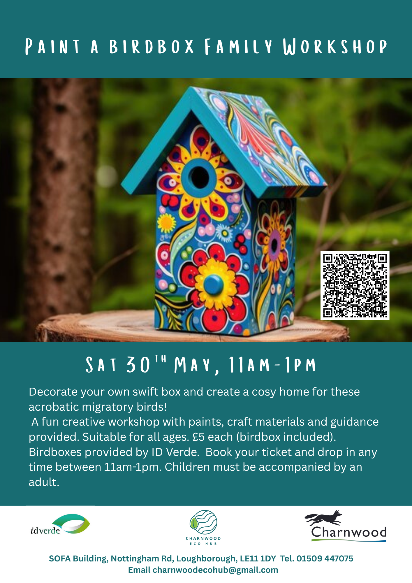 Paint a Birdbox Workshop poster