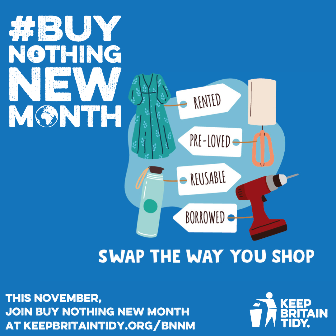 Buy Nothing New Month oposter