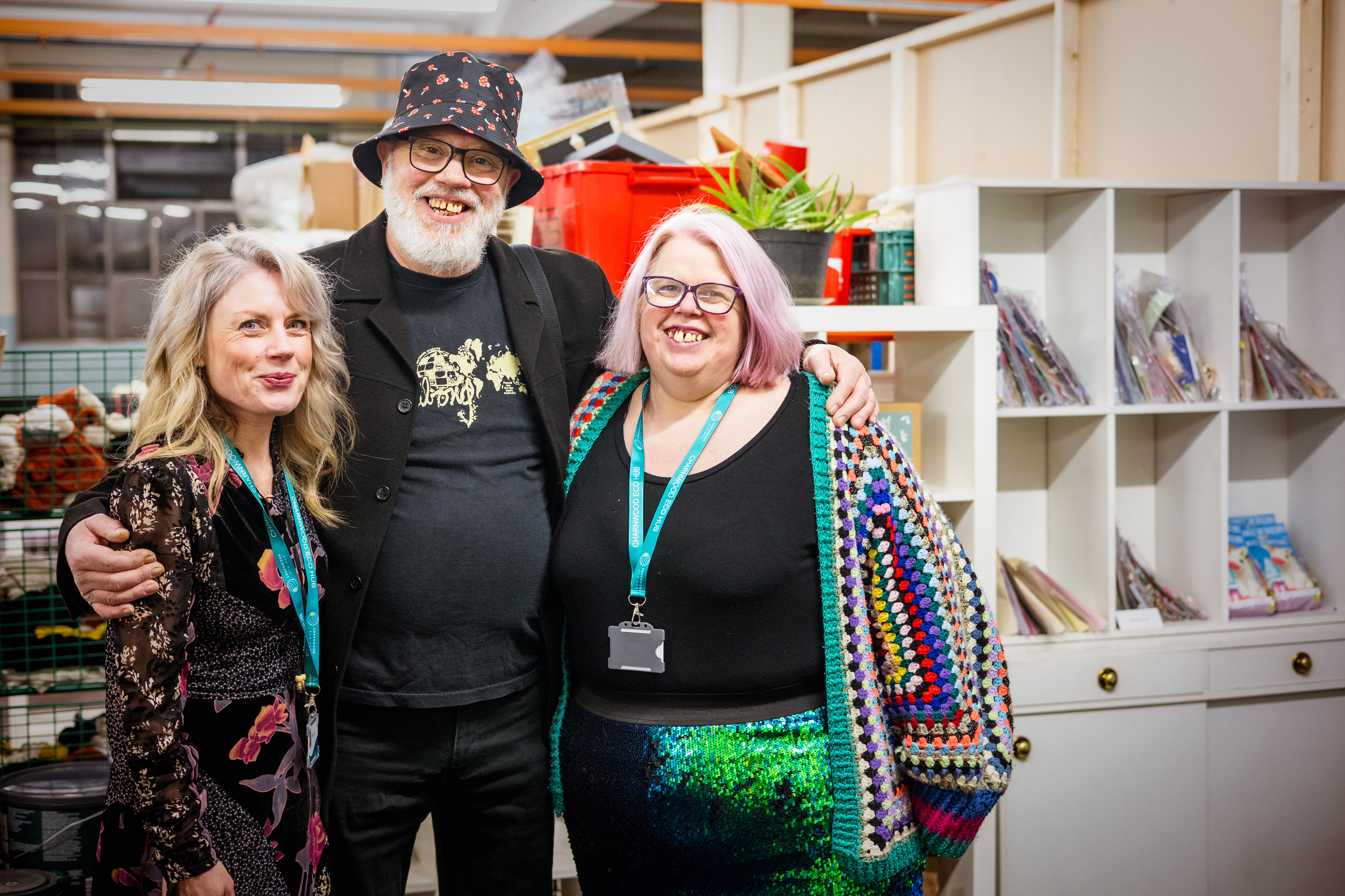 Sarah Goode, Emma Ward and Clive Bagley