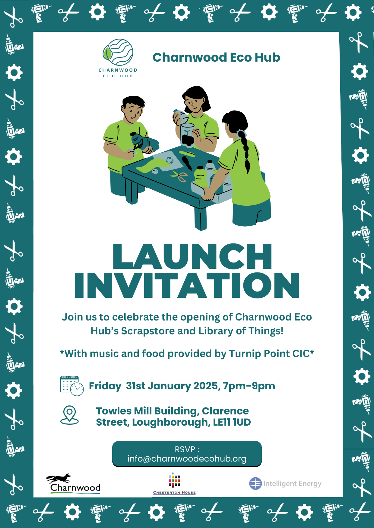 Charnwood Eco Hub Launch Invitation