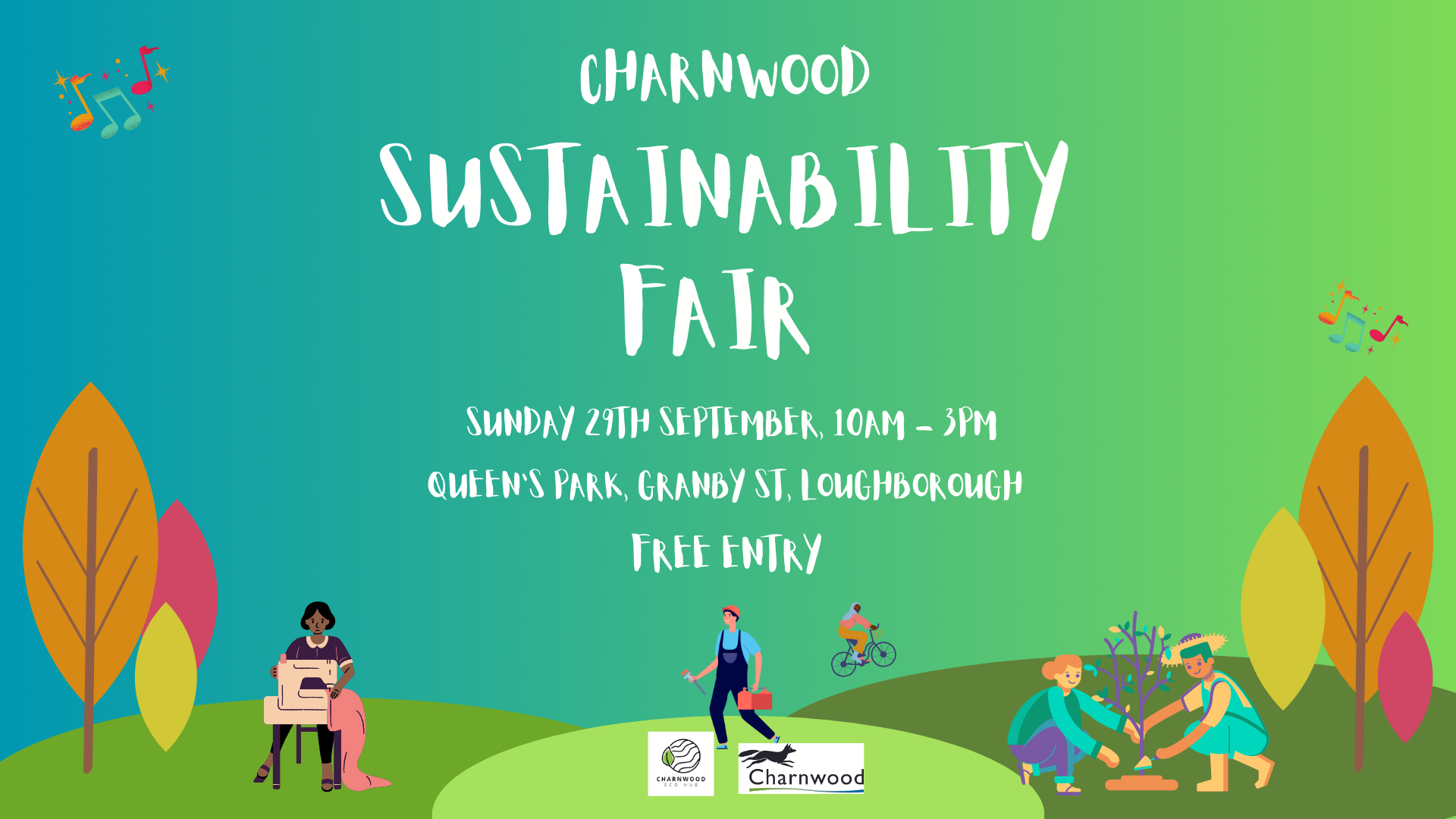 Charnwood Sustainability Fair 2024 poster