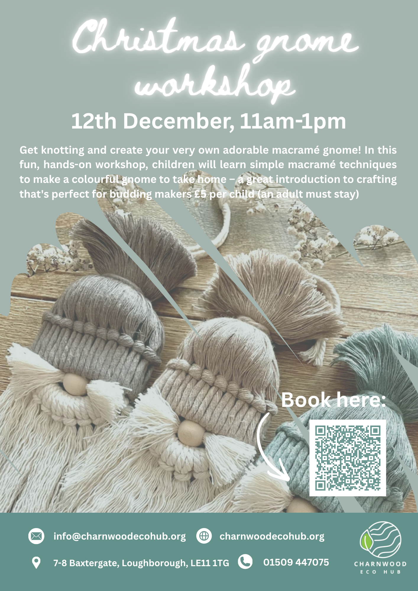 Christmas Gnome Workshop poster