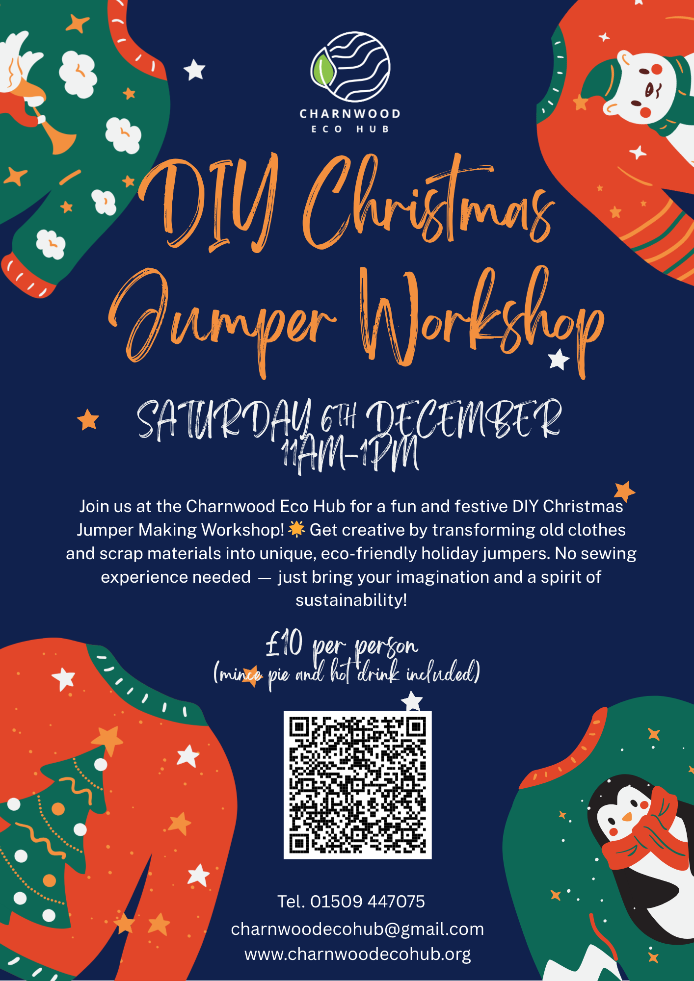 DIY Christmas Jumper Workshop poster
