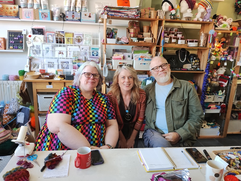 Sarah Goode, Emma Ward and Clive Bagley