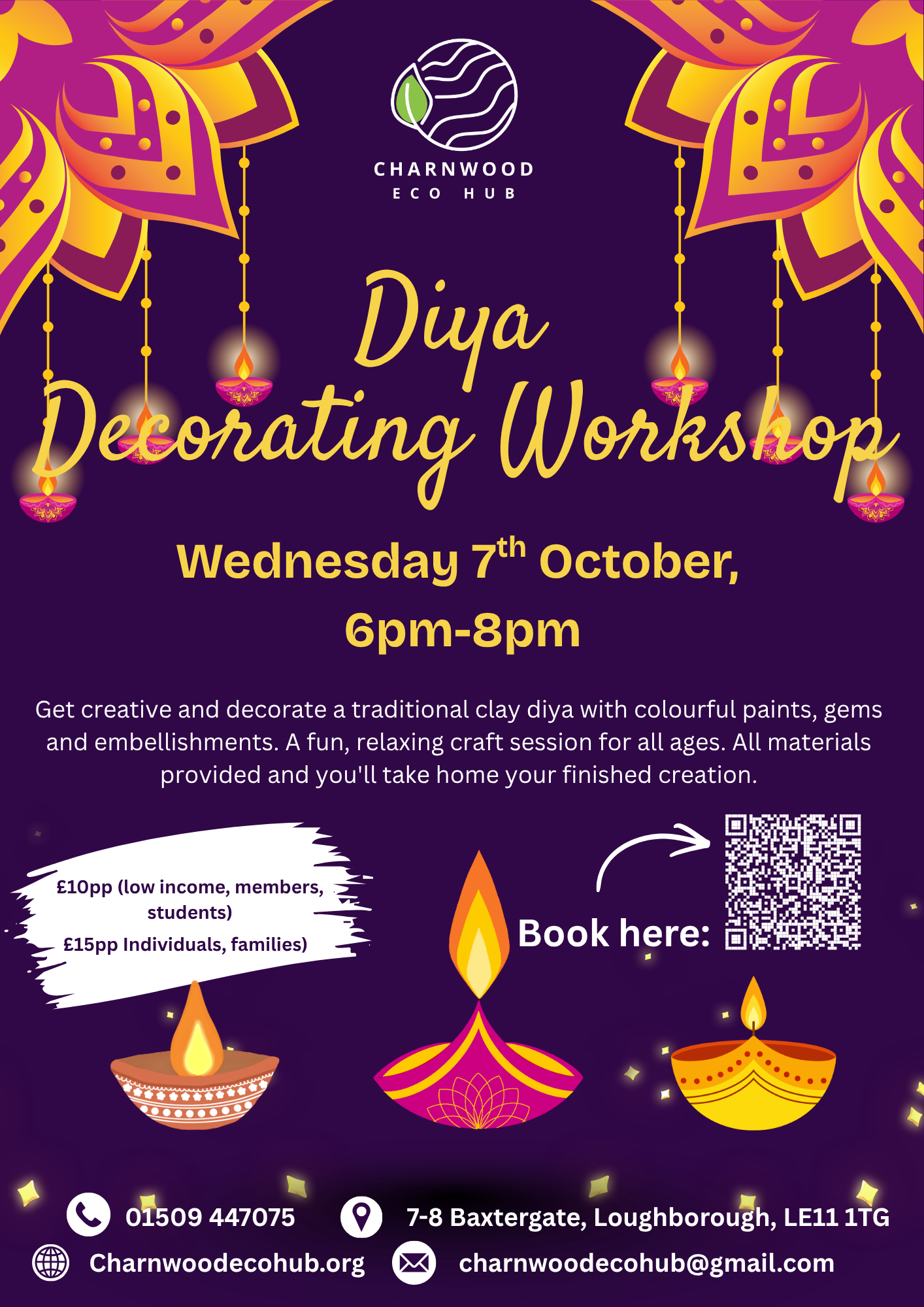 Diya Decorating Workshop poster