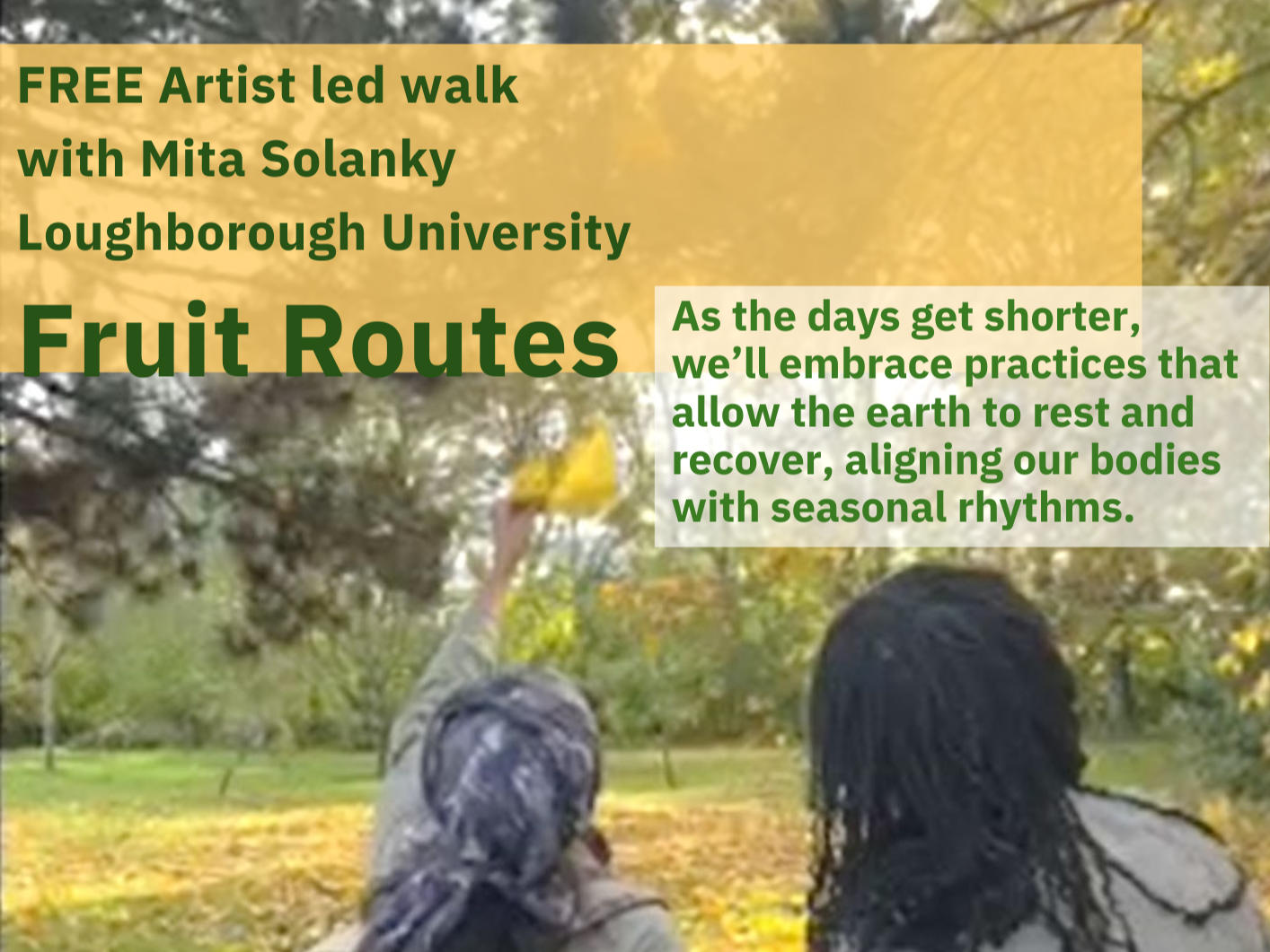 Fruit routes walk poster