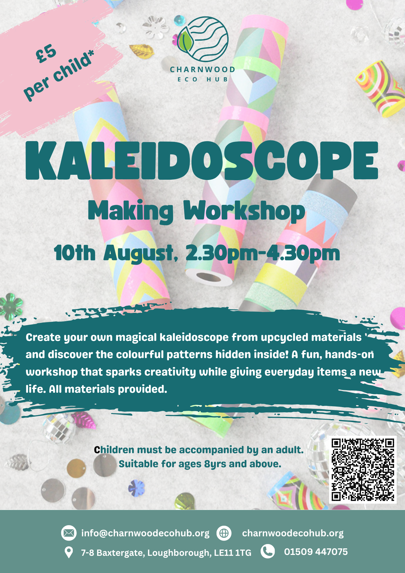 Kaleidoscope Making Workshop poster