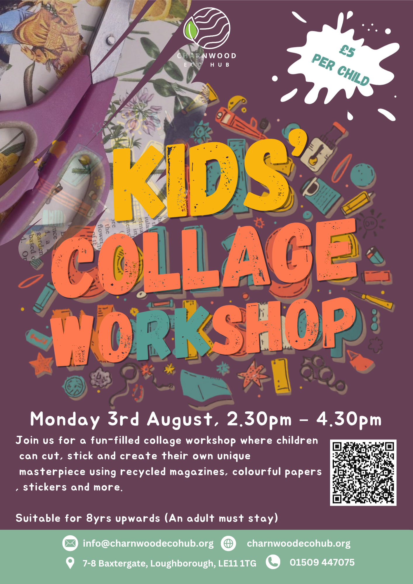 Kids Collage Workshop poster