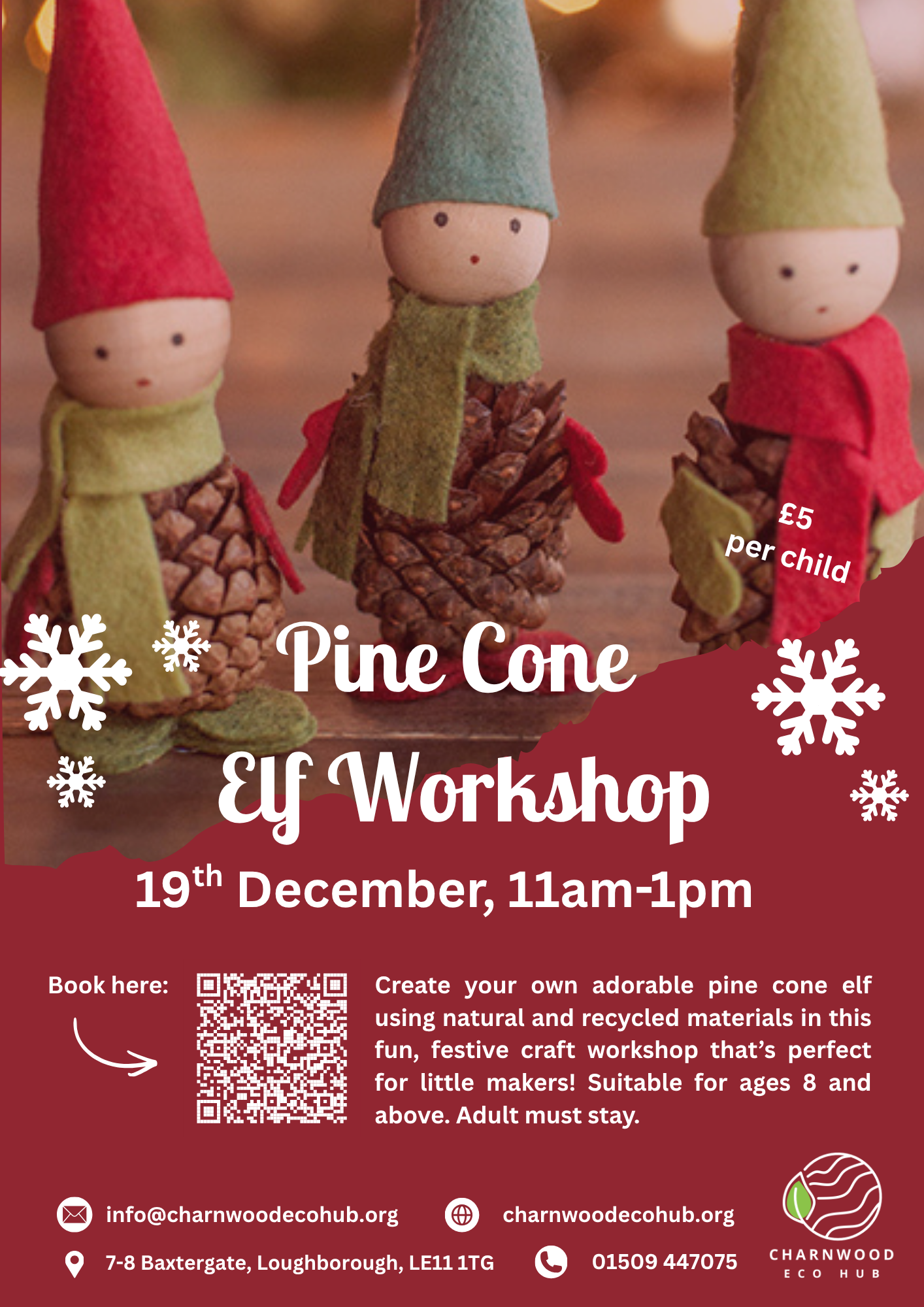 Pine Cone Elves Poster