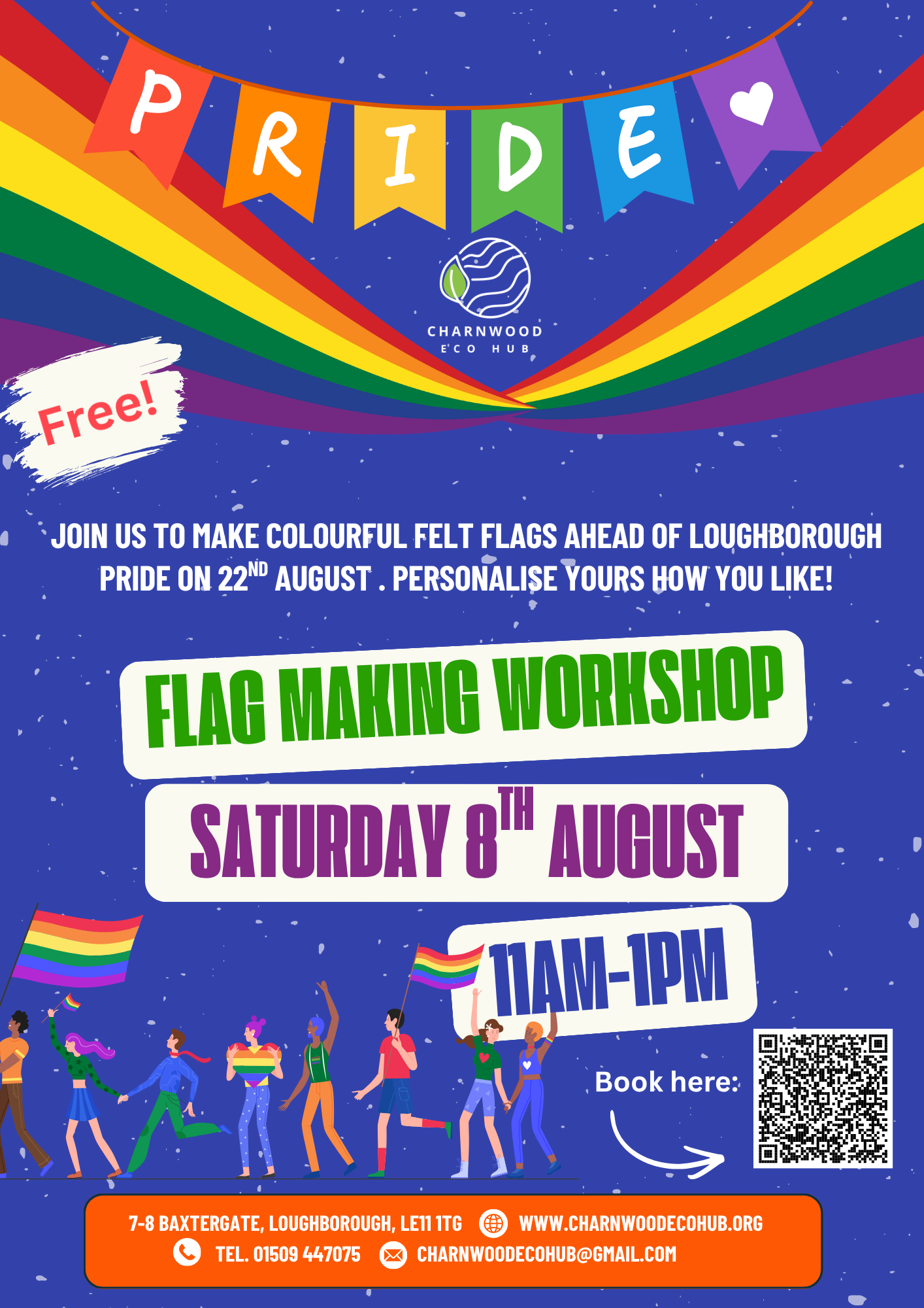 Pride Flag Making Workshop poster