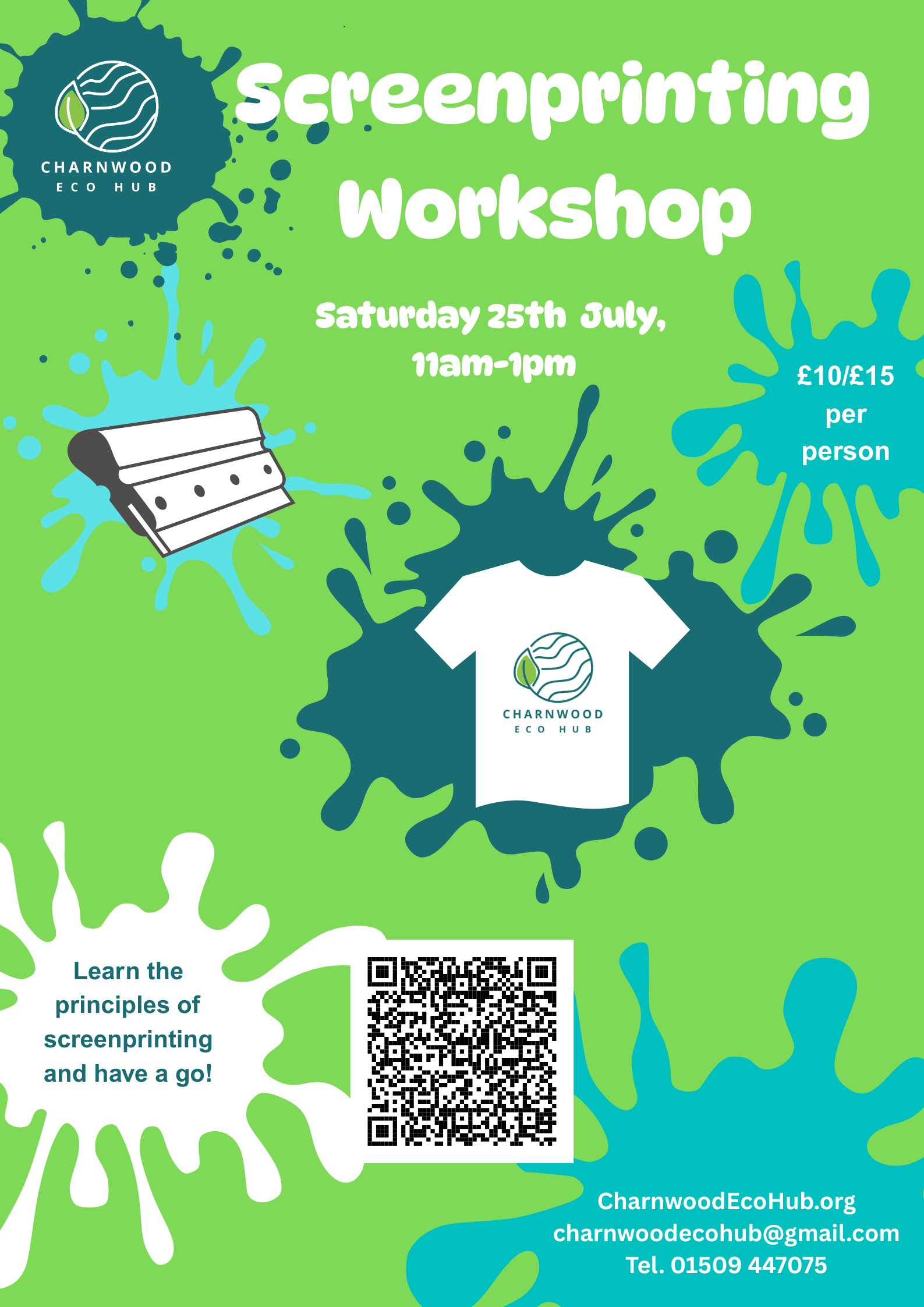 Screenprinting Workshop poster