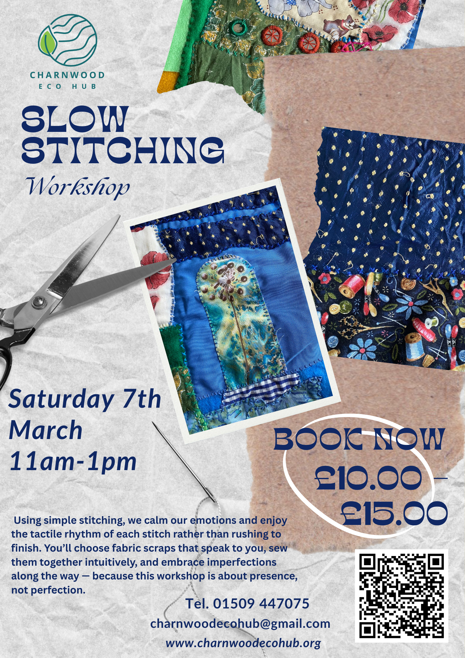 Slow Stitching Workshop poster