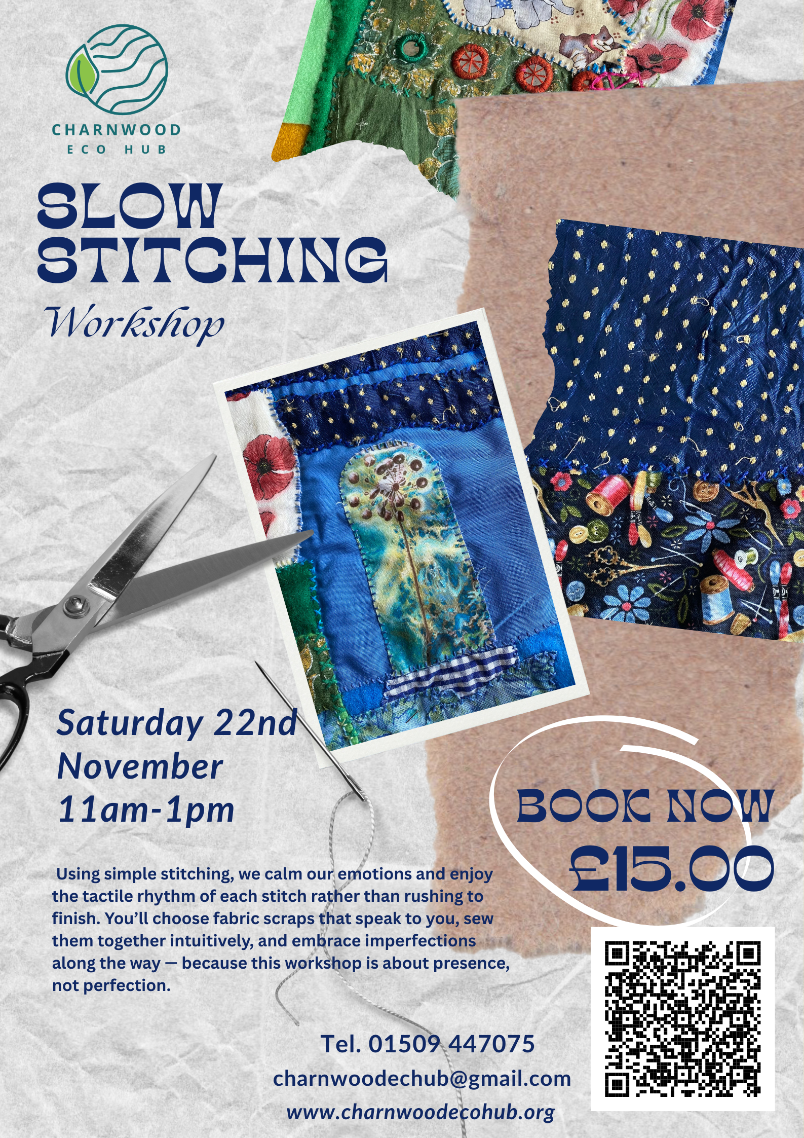 Slow Stitching Workshop poster