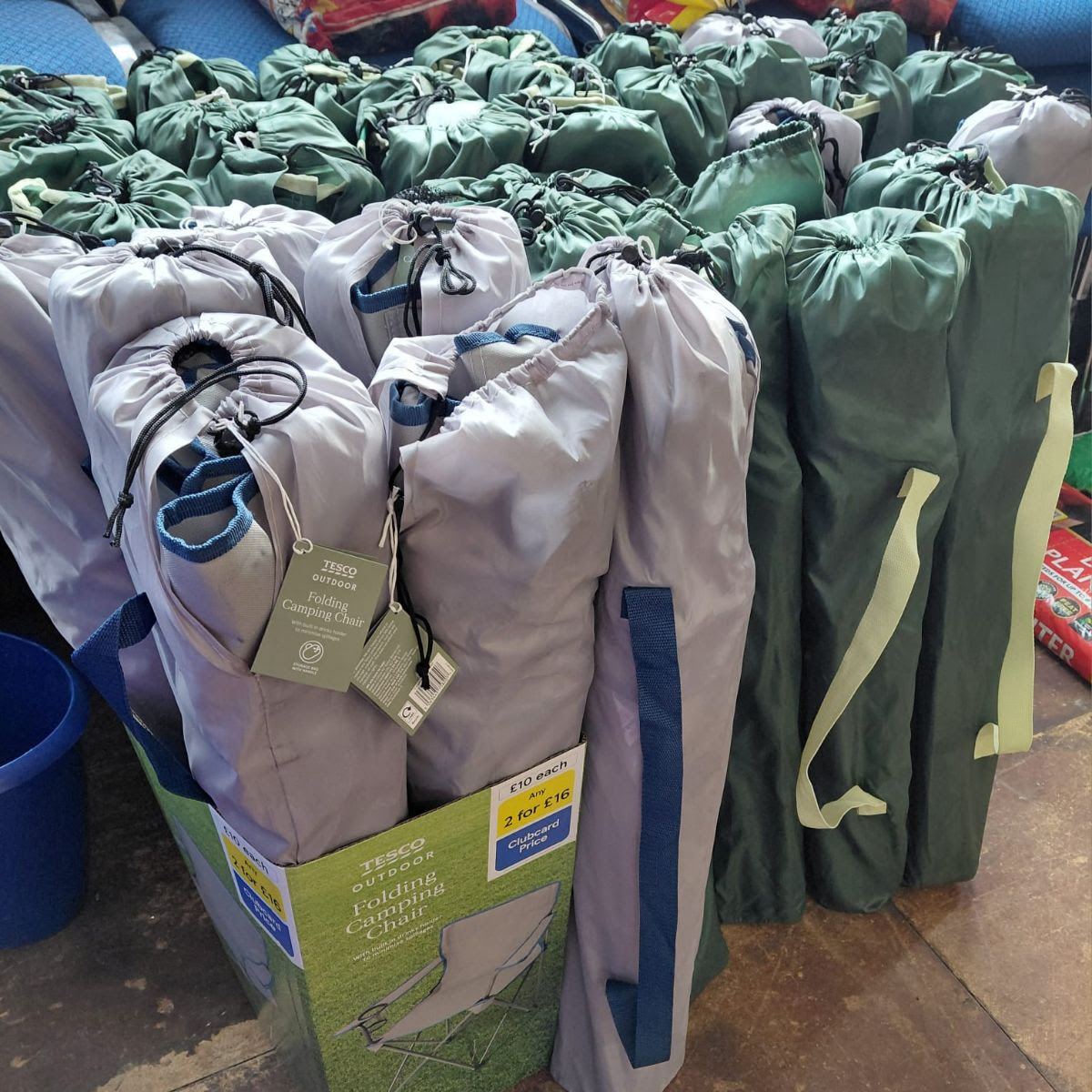 Tesco camping chair donation