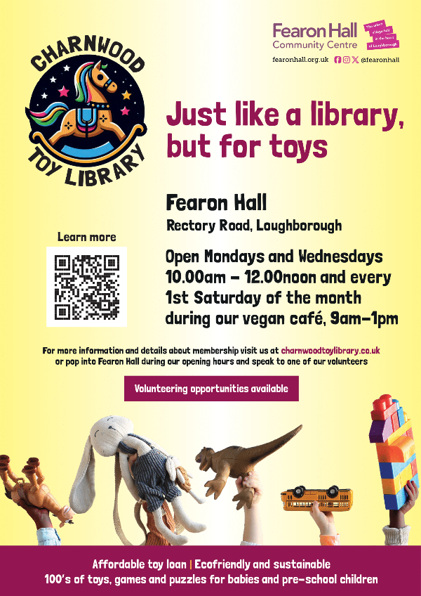 Charnwood Toy Library poster